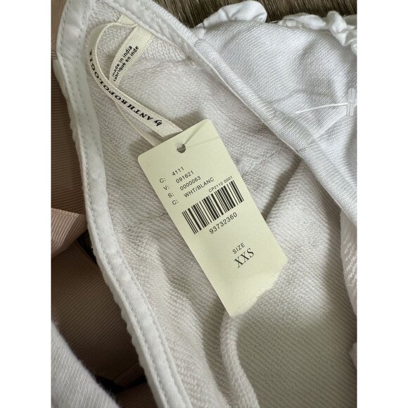 Anthropologie Womens Top XXS NWT Bow Ruffle Peasant Cottagecore Coquette Dainty - Picture 7 of 9